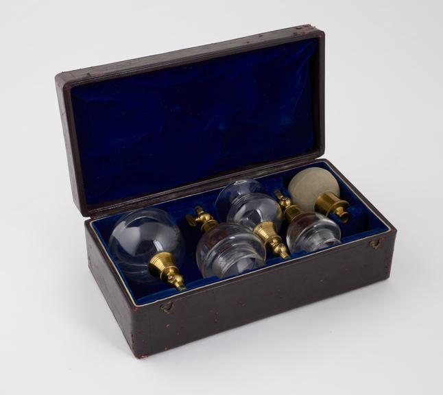 Cupping set with breast reliever