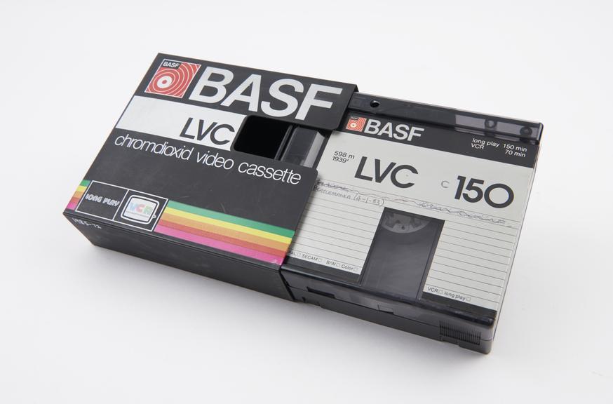 Video cassette, BASF, LVC 150, chromdioxide video cassette