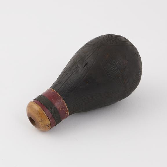 Leather bulb from enema syringe, c.1835