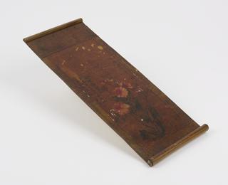 Wood scroll for model of Chinese pharmacy