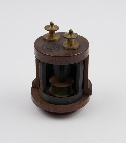 Old telephone receiver, 1878, marked Hickley's patent