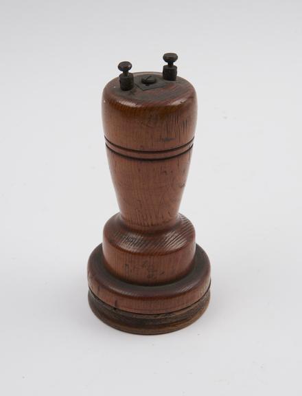 Early wooden-cased telephone receiver