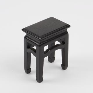 Black stool for model of Chinese pharmacy