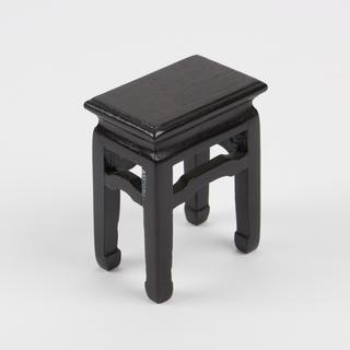 Black stool for model of Chinese pharmacy