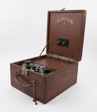 Alphian 1-valve portable radio leather case | Science Museum Group ...