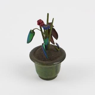Flowerpot for model of Chinese pharmacy