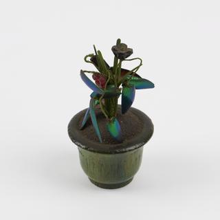 Flowerpot for model of Chinese pharmacy