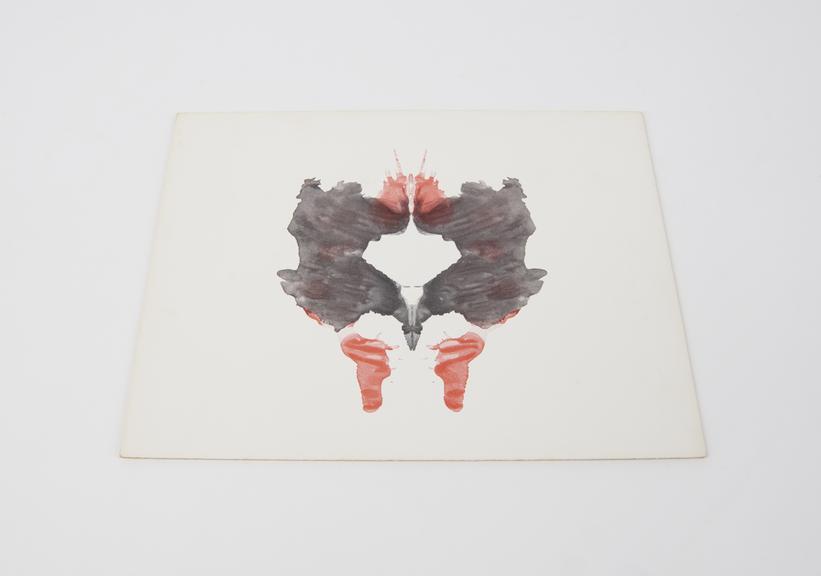 Card II Rorschach inkblot test card printed by Hans Huber, Bern