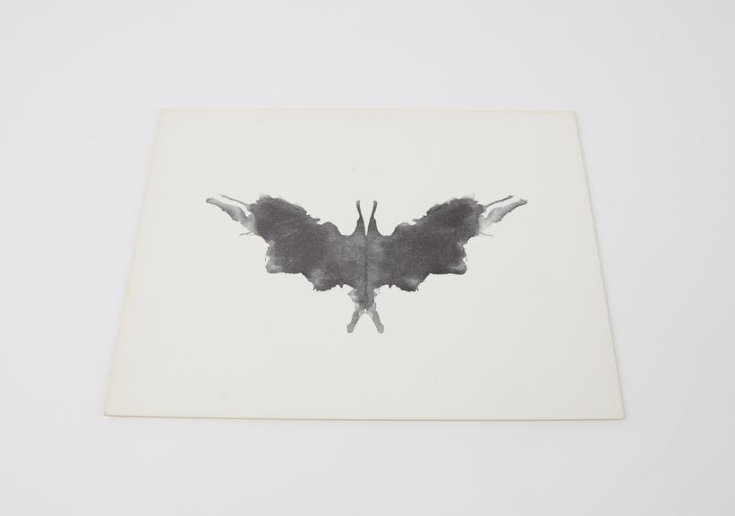 Card V Rorschach inkblot test card printed by Hans Huber, Bern