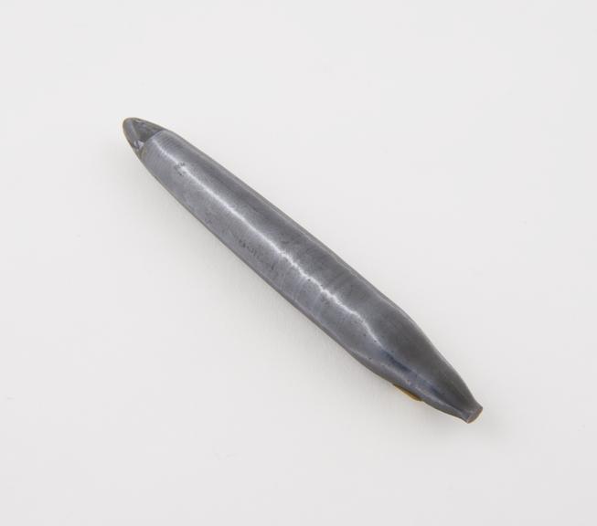 Silicon crystal ingot, 1.5cm diameter, 12cm long, 1965