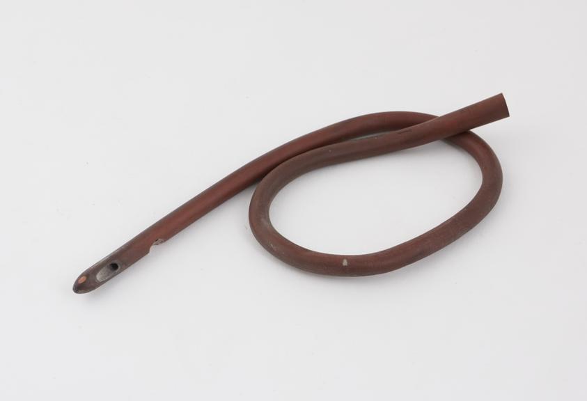 Rubber oesophageal tube, size 12, possibly a modified catheter