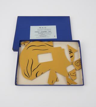 7 piece Facial object assembly test for use in the Wechsler Adult Intelligence Test