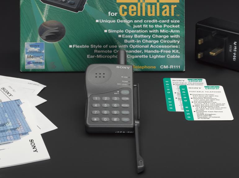 Sony CM-R111 personal mobile cellnet telephone, 1994 | Science