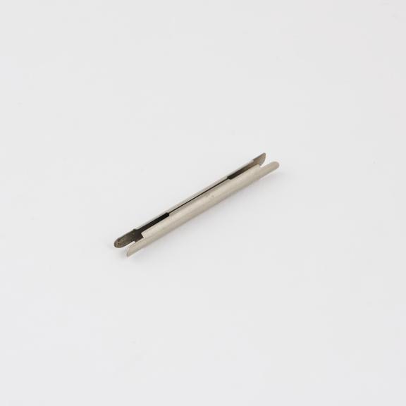 Hypodermic needle holder, tubular, nickel plated brass