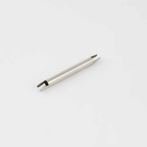 Holder for two hypodermic needles, tubular, nickel plated brass