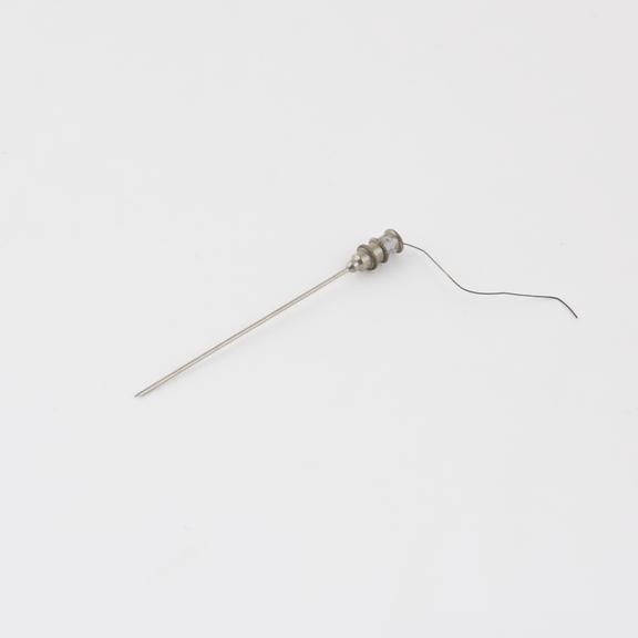 Hypodermic needle, push fit nickel plated brass mount