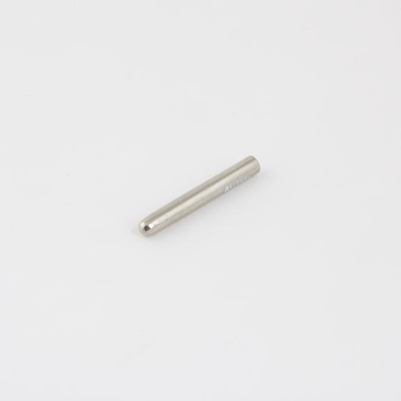 Needle guard from hypodermic syringe, nickel plated brass