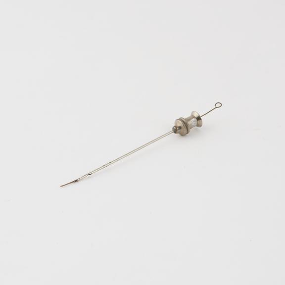 Intravenous needle, nickel plated, push-fit mount