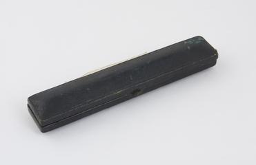 Buzzard's hypodermic syringe, glass and silver-pla