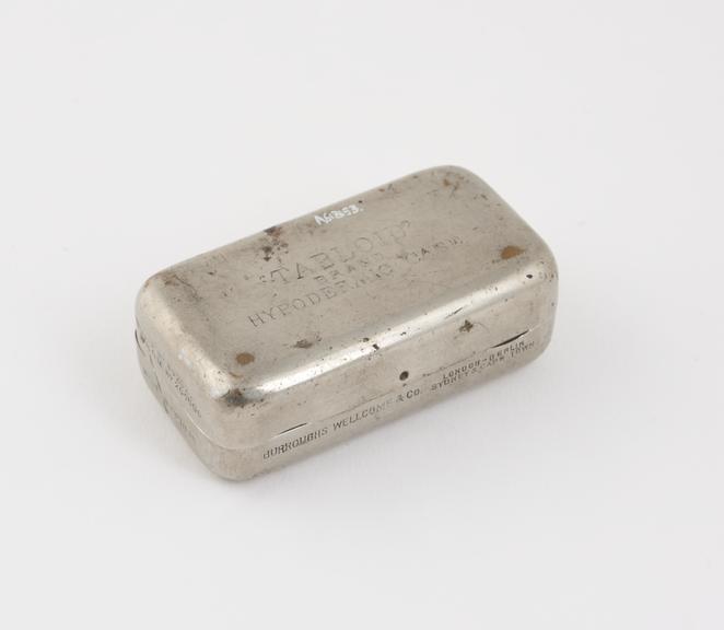Hypodermic syringe, case only, nickel plated brass