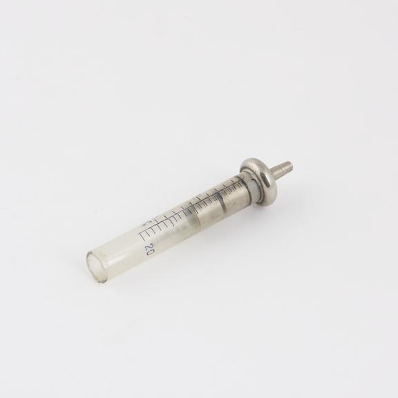 Hypodermic syringe, 1cc, incomplete, Record type