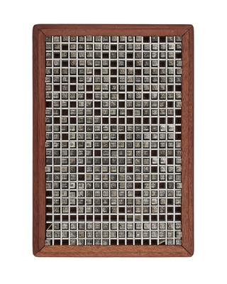 0.2 inch composition punches for Modern Wide (No.1) (typeface series number: 16)