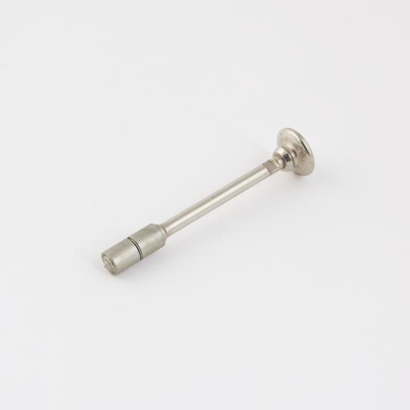 Plunger for Record type hypodermic syringe, nickel plated brass