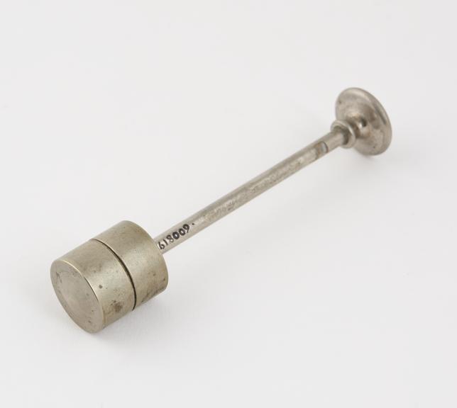 Plunger for hypodermic syringe, nickel plated brass