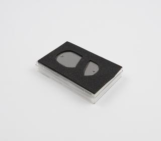 Original perspex cover for paper label (broken)