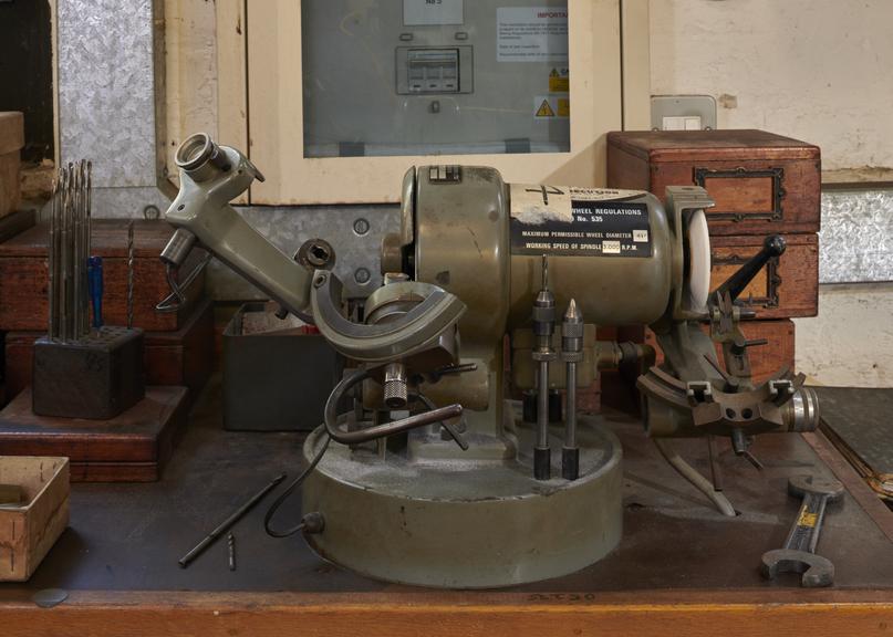 Drill Sharpening Grinder used by Monotype Corporation Science