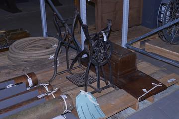 'Metallic base and paddle for Warwick' sewing machine