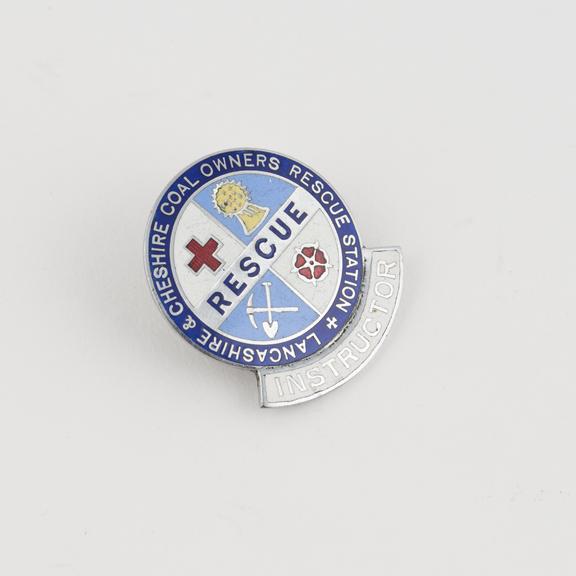 Lancashire and Cheshire Coal Owners Rescue Station badge | Science ...