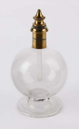 Glass flask of double rack type vacuum pump by a London workshop