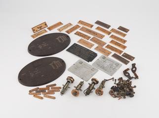 Bag of telephone exchange power board engraved labels