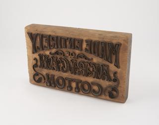 Trademark textile printing block