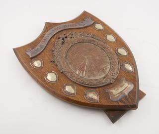 Shield, awarded as prize in NCB East Lancashire Area Colliery Underground Tidiness Competition