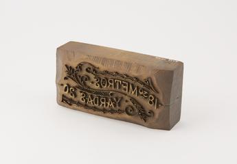 Bolt end stamp used by Stavert