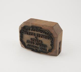 Bolt end stamp made by T. Whittaker and used by Stavert