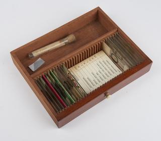 Drawer inside microscope case