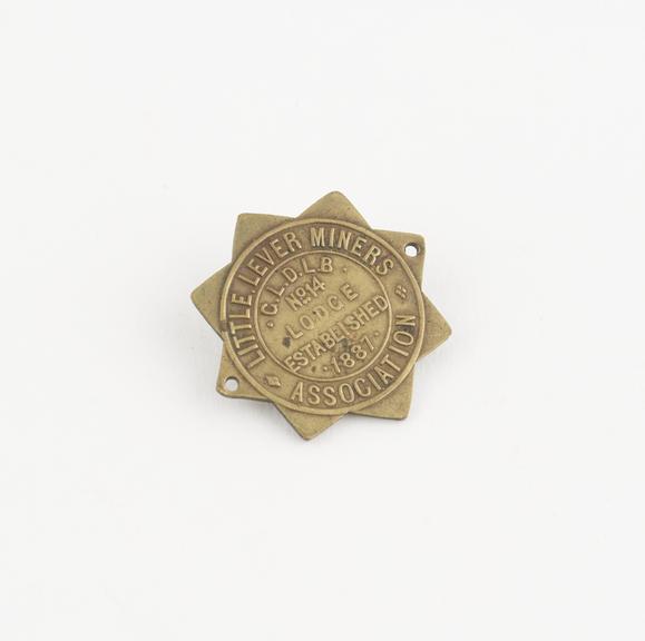 Miner's trade union badge