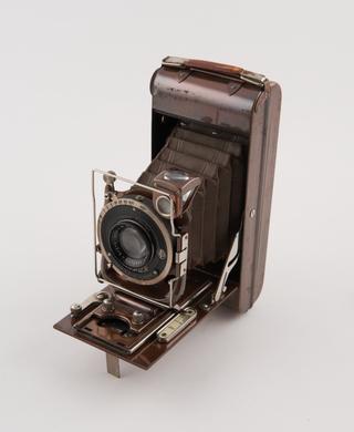 Ensign Carbine No 7 Tropical roll-film camera with bag and lenses
