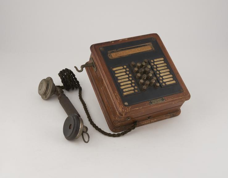 British L. M. Ericsson Wall Telephone