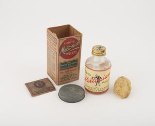 Liquid white shoe polish made by Meltonian Ltd