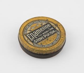 Enameline stove polish tins