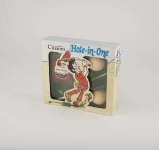 Cussons Hole in One aftershave and soap gift set. Contains 2 golf ball shaped soaps