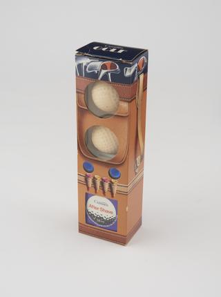 Cussons gift set containing Cussons Aftershave 58ml and 2 golf ball shaped soaps