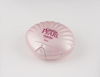 Cussons Pearl Oyster Pink Talc shell shaped container