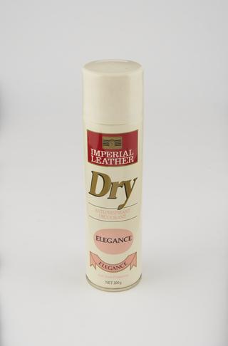 Imperial Leather Dry Anti-Perspirant Deodorant aerosol can. Fragrance "Elegance"