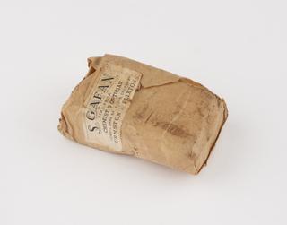 Bar of soap made by S. Gafan