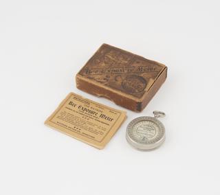 Watkins "Bee" Exposure Meter with instructions